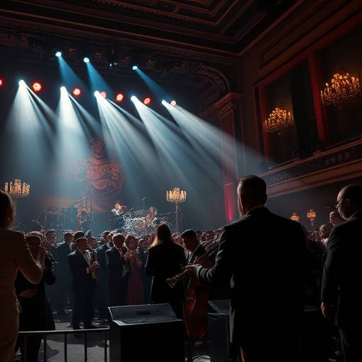 Fotografia di un concerto jazz al Teatro dell'Opera di Roma.